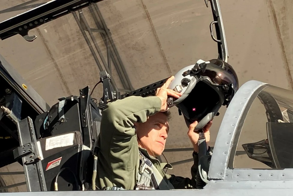 SPYDR pilot in cockpit